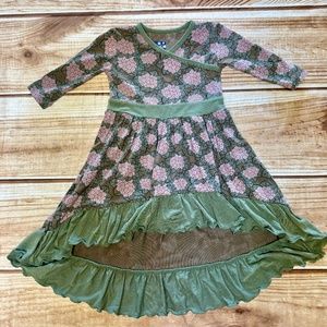 Kickee Pants African Violet Print Hi Lo Maxi Dress - VGUC Size 12-18 mo